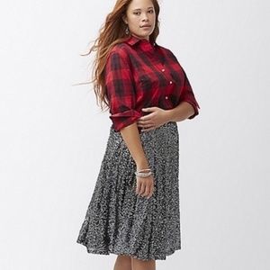 Lane Bryant Silver Sequin Skirt NWT Size 20